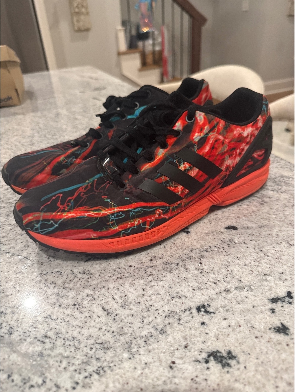 Preowned Adidas ZX Flux "Blurred Lights" Size 12m
